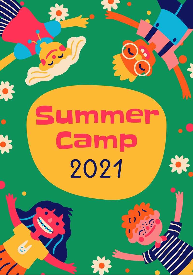 Free Creative Funny Summer Camp Flyer template to design Within Summer Camp Brochure Template Free Download Free Creative Funny Summer Camp Flyer template to design Within Summer Camp Brochure Template Free Download