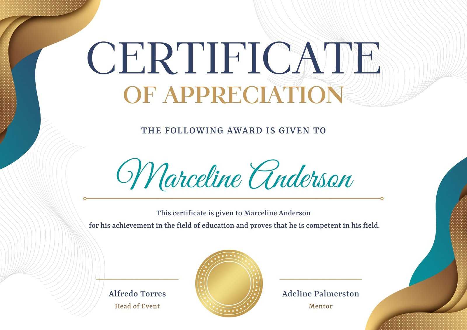 Free, custom printable appreciation certificate templates Canva For Farewell Certificate Template Free, custom printable appreciation certificate templates Canva For Farewell Certificate Template