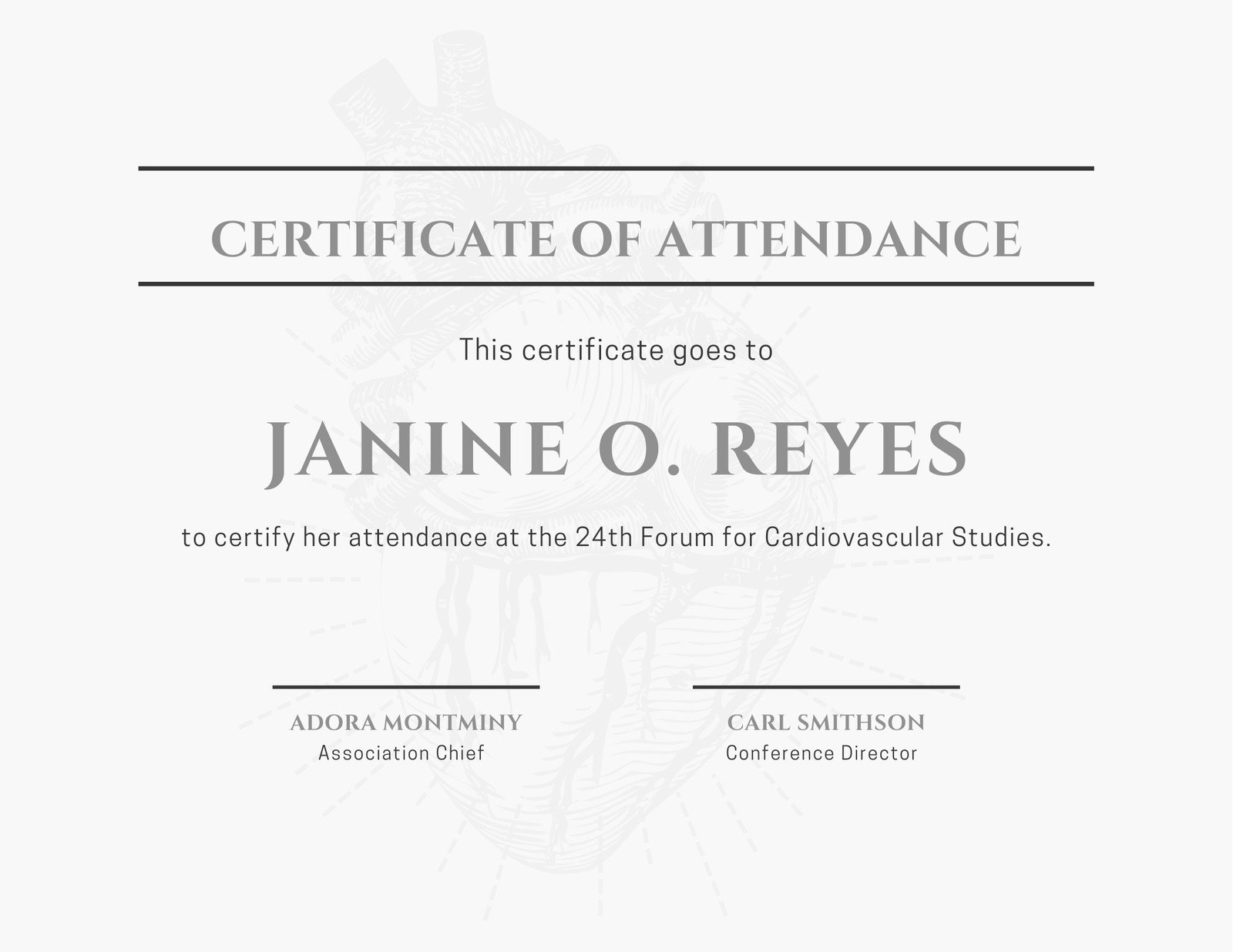 Free custom printable attendance certificate templates  Canva