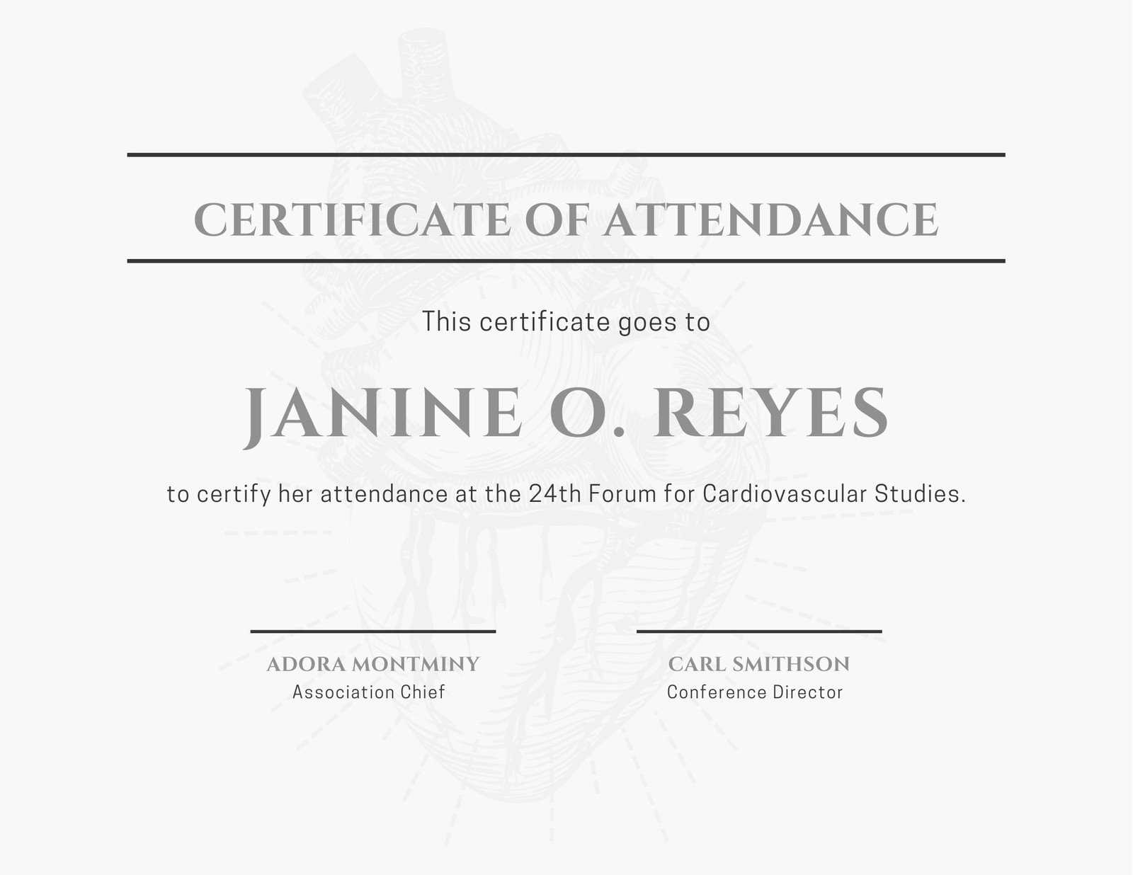 Free Custom Printable Attendance Certificate Templates  Canva In Conference Participation Certificate Template