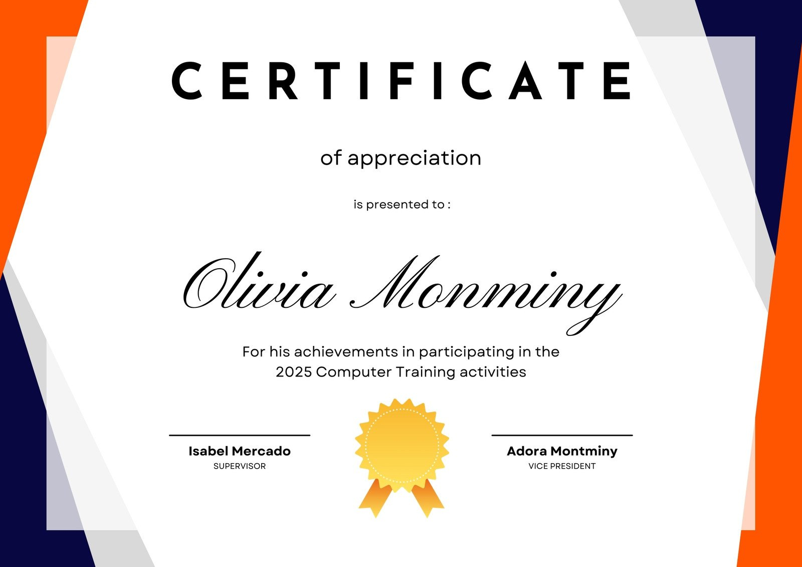 Free custom printable attendance certificate templates  Canva Throughout Certificate Of Attendance Conference Template