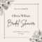 Free Custom Printable Bridal Shower Invitation Templates  Canva Intended For Blank Bridal Shower Invitations Templates