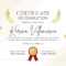 Free, Custom Printable Certificate Of Completion Templates Canva With Regard To Small Certificate Template