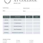 Free Custom Printable College Report Card Templates  Canva Intended For College Report Card Template