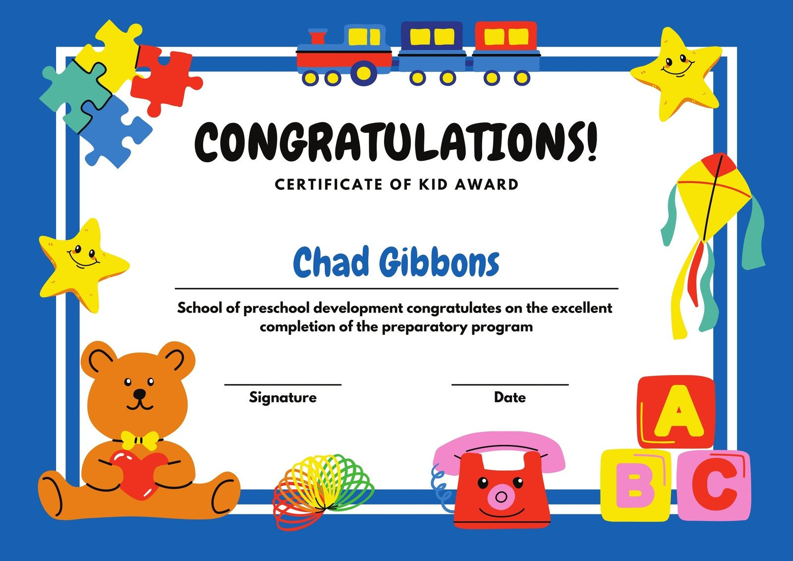 Free custom printable funny certificate templates  Canva Regarding Free Printable Certificate Templates For Kids