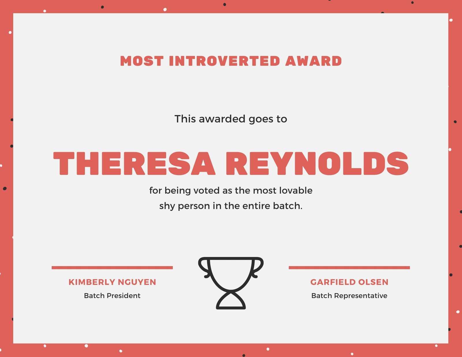 Free custom printable funny certificate templates  Canva With Free Funny Certificate Templates For Word