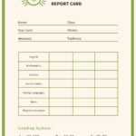 Free Custom Printable High School Report Card Templates  Canva For High School Report Card Template