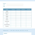 Free Custom Printable High School Report Card Templates  Canva In High School Progress Report Template