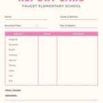 Free Custom Printable High School Report Card Templates Canva Pertaining To School Report Template Free