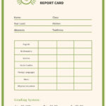 Free Custom Printable High School Report Card Templates  Canva With Middle School Report Card Template
