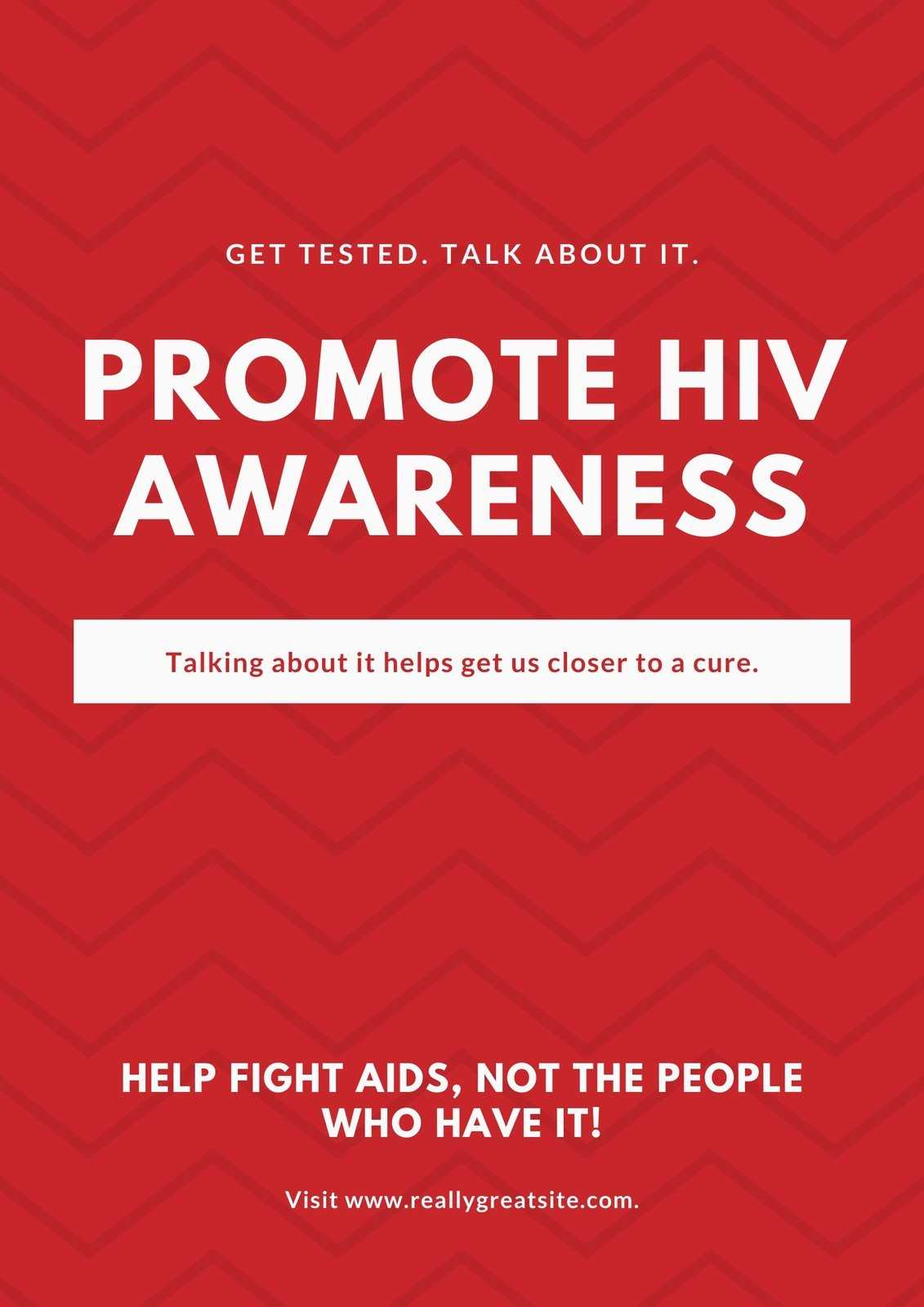 Free, Custom Printable HIV / AIDS Poster Templates  Canva Inside Hiv Aids Brochure Templates