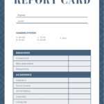 Free Custom Printable Homeschool Report Card Templates  Canva Within Homeschool Middle School Report Card Template