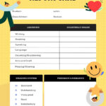Free Custom Printable Preschool Report Card Templates  Canva Intended For Preschool Weekly Report Template