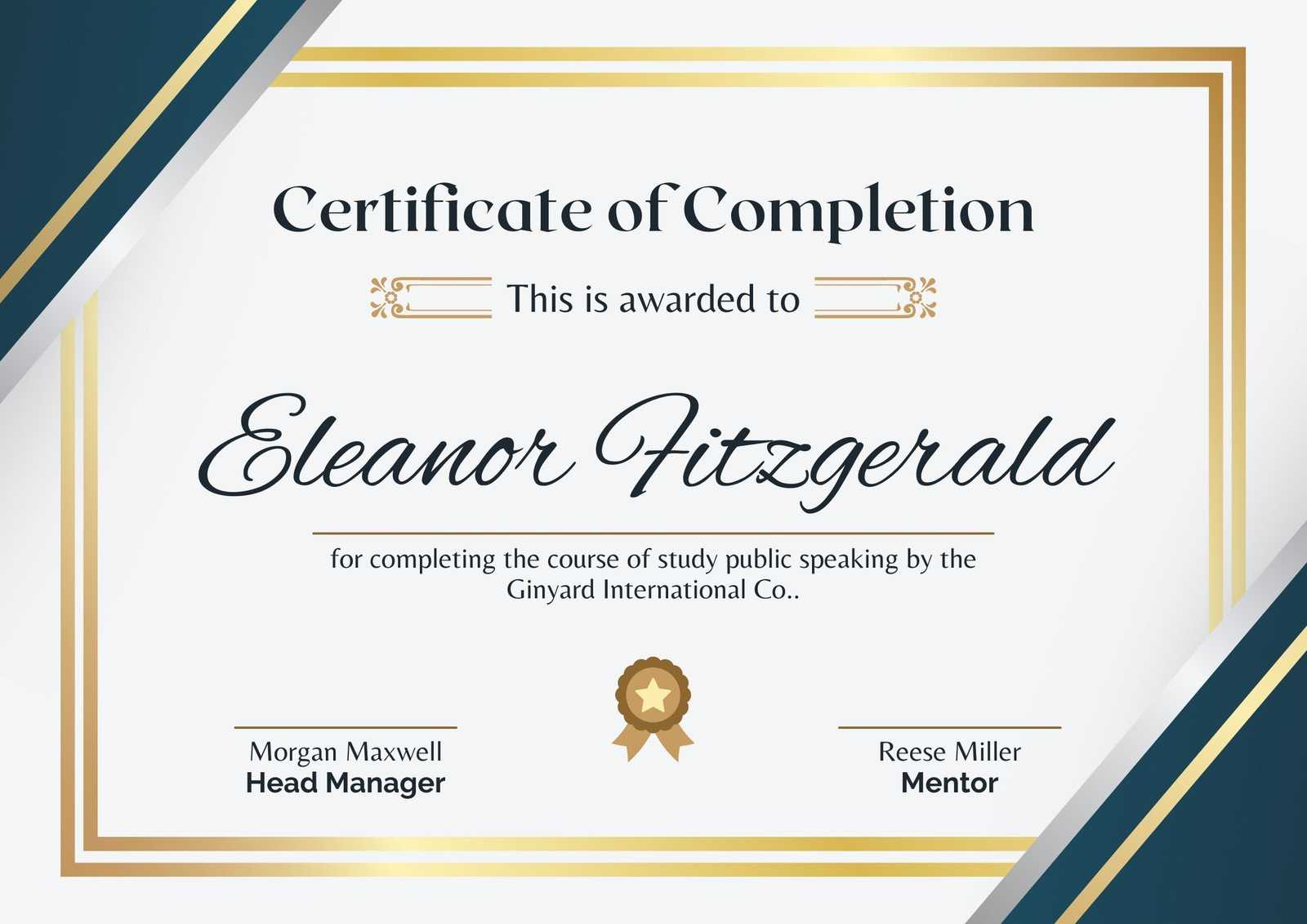 Free Custom Printable School Certificate Templates  Canva Inside Free School Certificate Templates