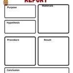 Free Custom Printable Science Worksheet Templates  Canva With Science Experiment Report Template