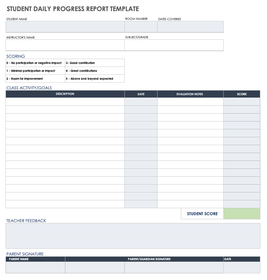 Free Daily Progress Report Templates  Smartsheet For Company Progress Report Template