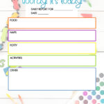 Free Daycare Daily Report  Child Care Printable – The DIY Lighthouse Inside Daycare Infant Daily Report Template