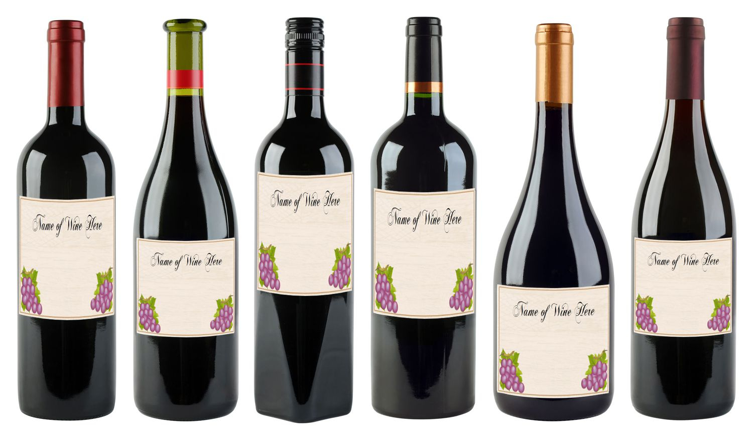 Free DIY Wine Label Templates For Any Occasion In Blank Wine Label Template