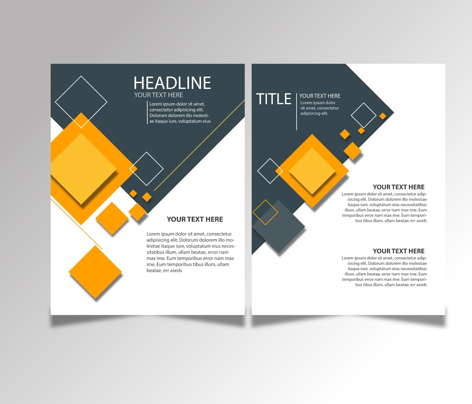 FREE DOWNLOAD BROCHURE DESIGN TEMPLATES AI FILES - Ideosprocess In Free Illustrator Brochure Templates Download