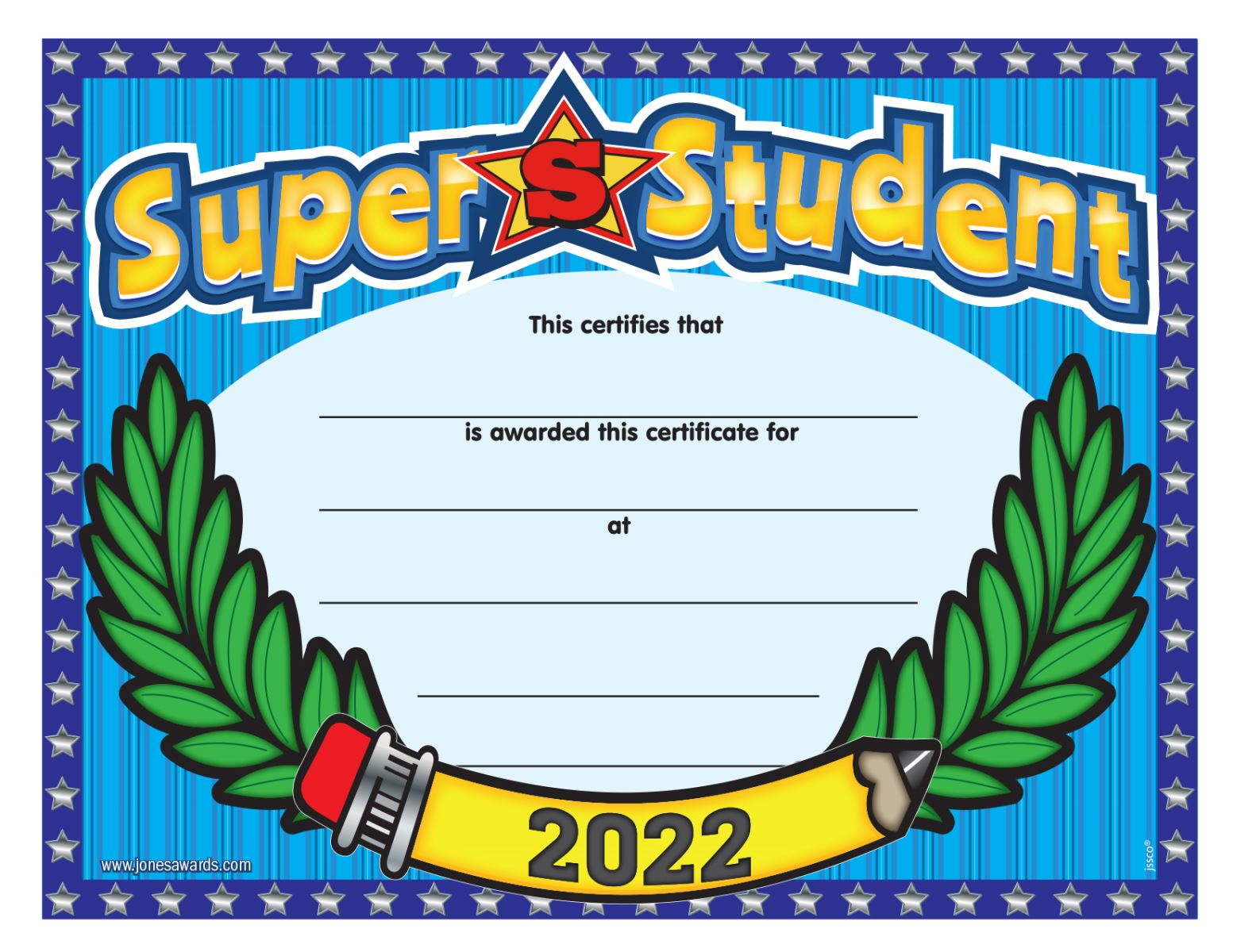 Free Downloadable Certificate - Jones School Supply Inside Free Printable Student Of The Month Certificate Templates