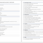 Free Due Diligence Templates And Checklists  Smartsheet Inside Vendor Due Diligence Report Template