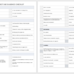 Free Due Diligence Templates And Checklists  Smartsheet Regarding Vendor Due Diligence Report Template