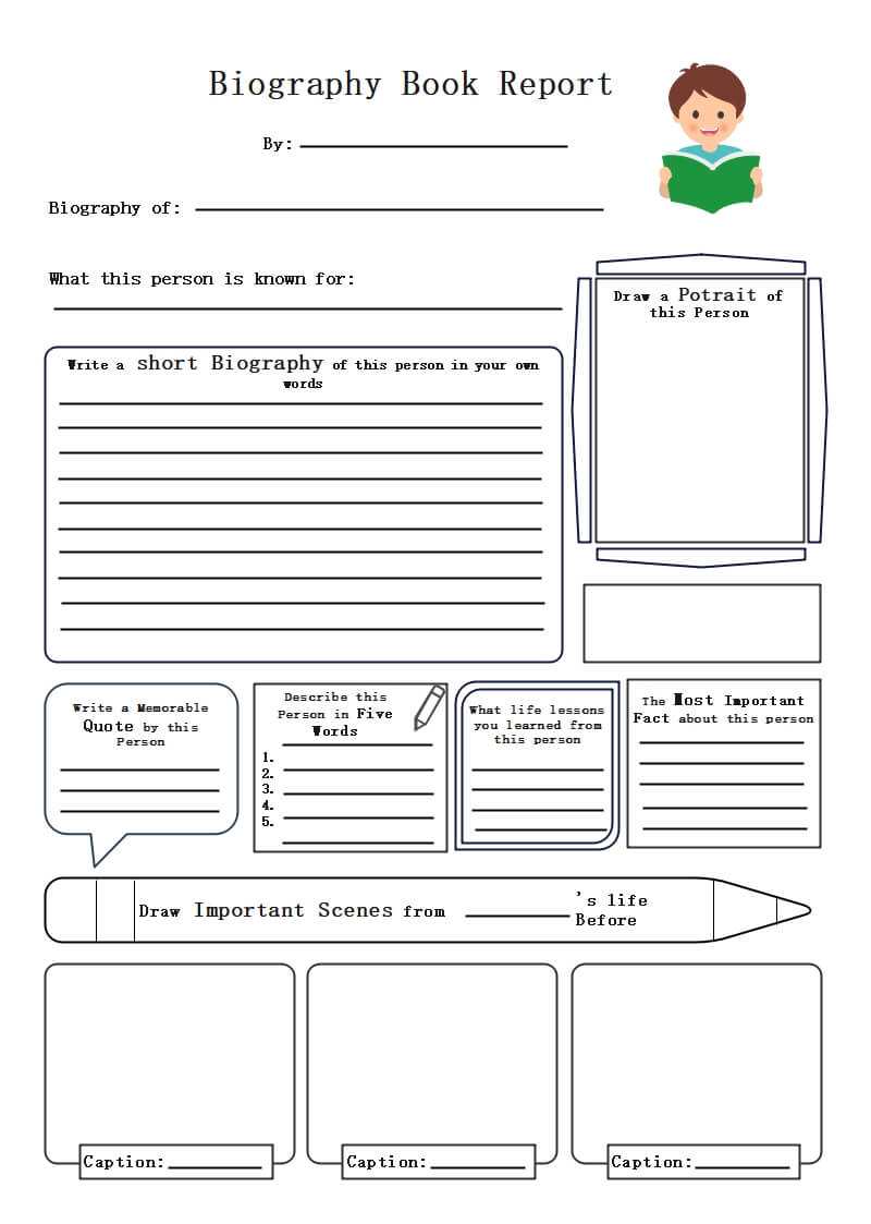 Free Editable Biography Graphic Organizer Examples  EdrawMax Online With Biography Book Report Template