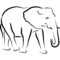 Free Elephant Outlines, Download Free Elephant Outlines Png Images  For Blank Elephant Template