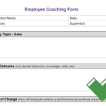 Free Employee Coaching Template: Improve Employee Performance  Within Coaches Report Template