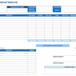 Free Expense Report Templates Smartsheet Inside Monthly Expense Report Template Excel