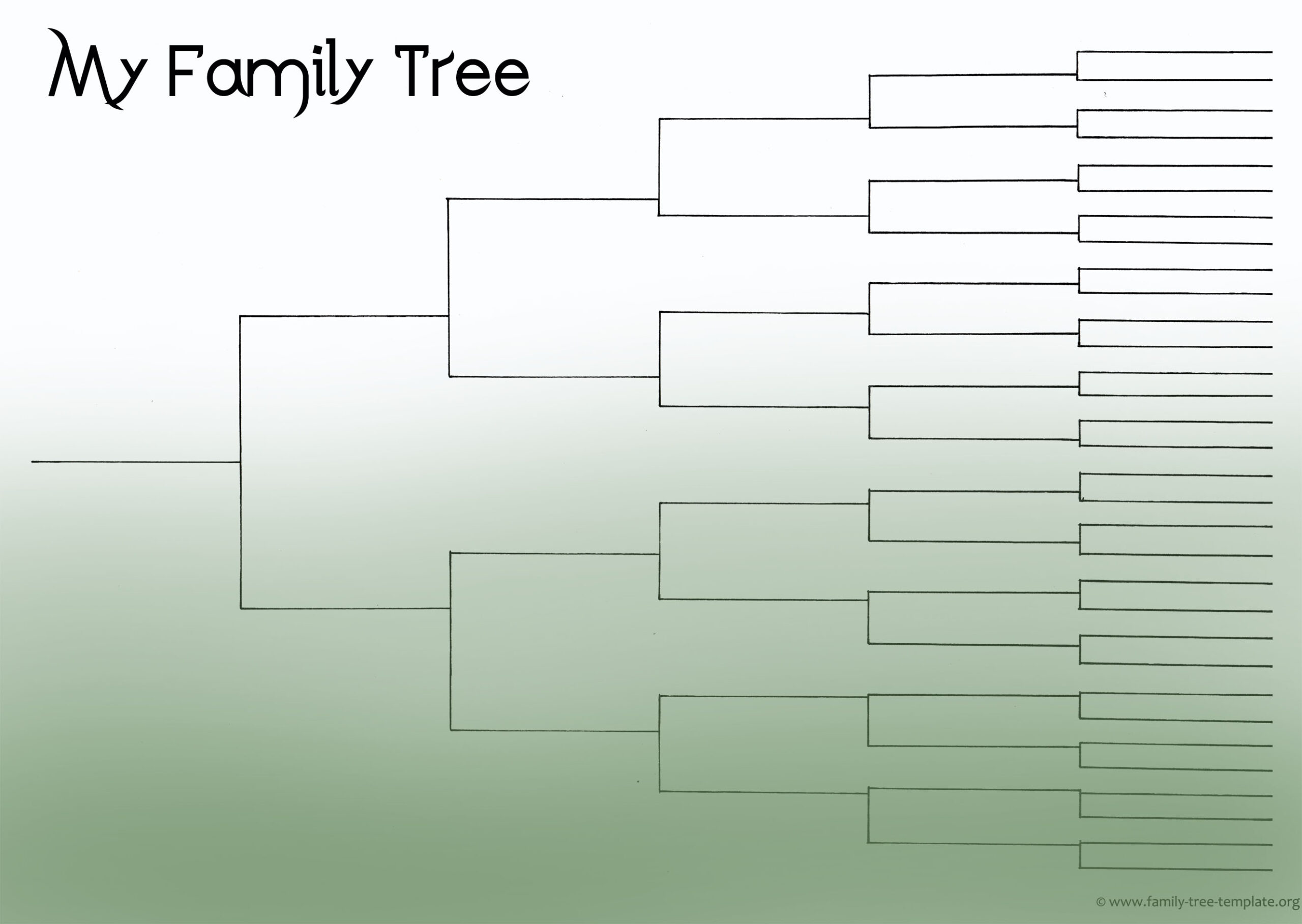 Free Family Tree Template Resources for Printing For Blank Tree Diagram Template