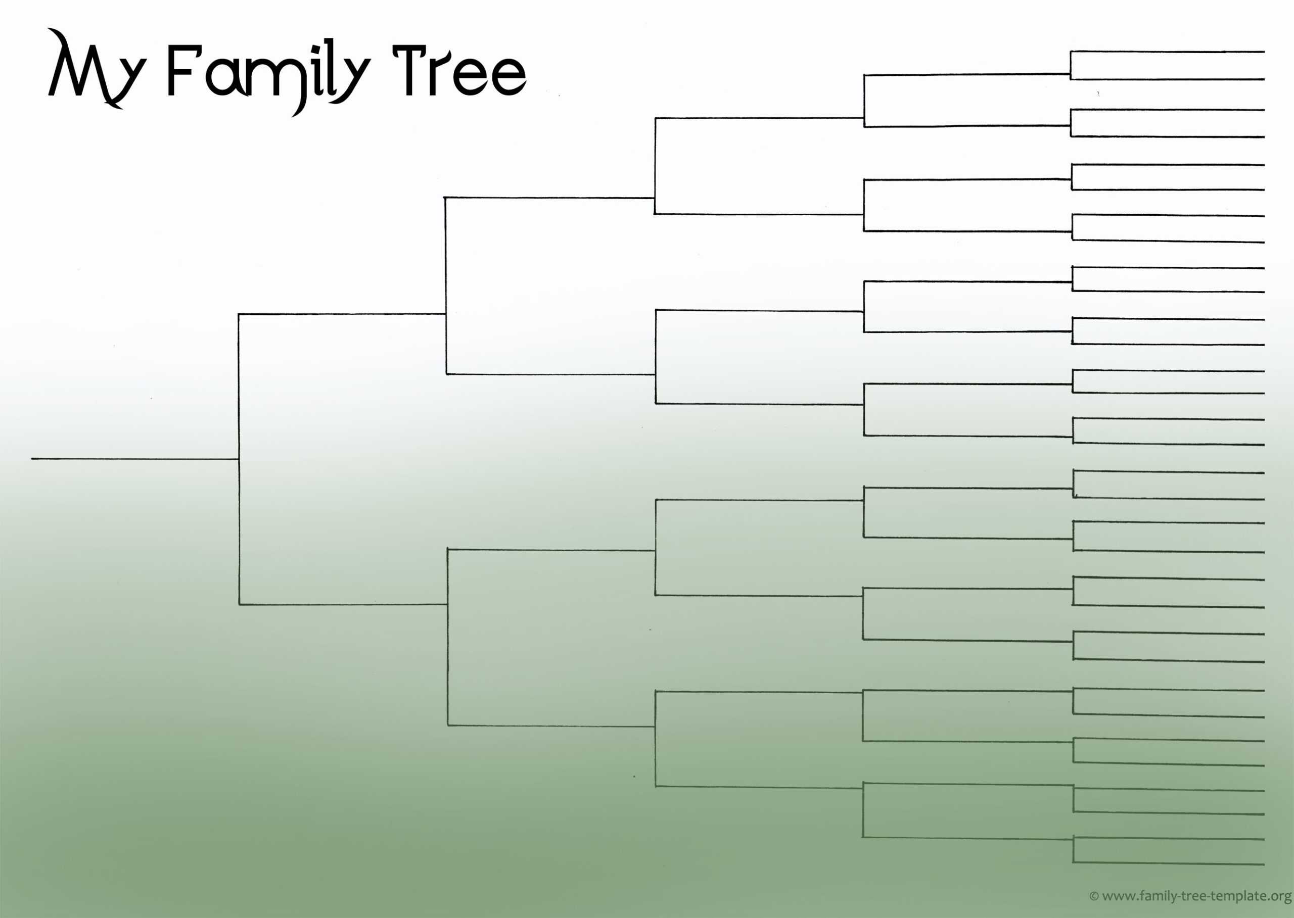 Free Family Tree Template Resources For Printing For Blank Tree Diagram Template