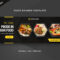 Free Food And Restaurant Profile Cover Banner Template In Food Banner Template