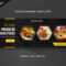 Free Food And Restaurant Profile Cover Banner Template In Food Banner Template