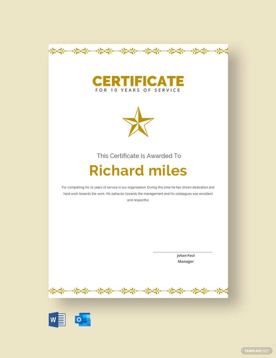 Free Free 10 Years Service Certificate Template - Google Docs With Certificate For Years Of Service Template Free Free 10 Years Service Certificate Template - Google Docs With Certificate For Years Of Service Template