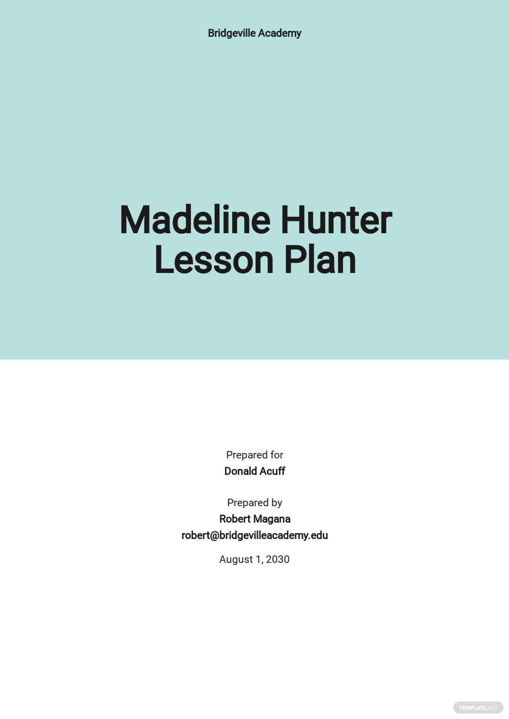 Free Free Blank Madeline Hunter Lesson Plan Template – Google Docs  Inside Madeline Hunter Lesson Plan Template Blank