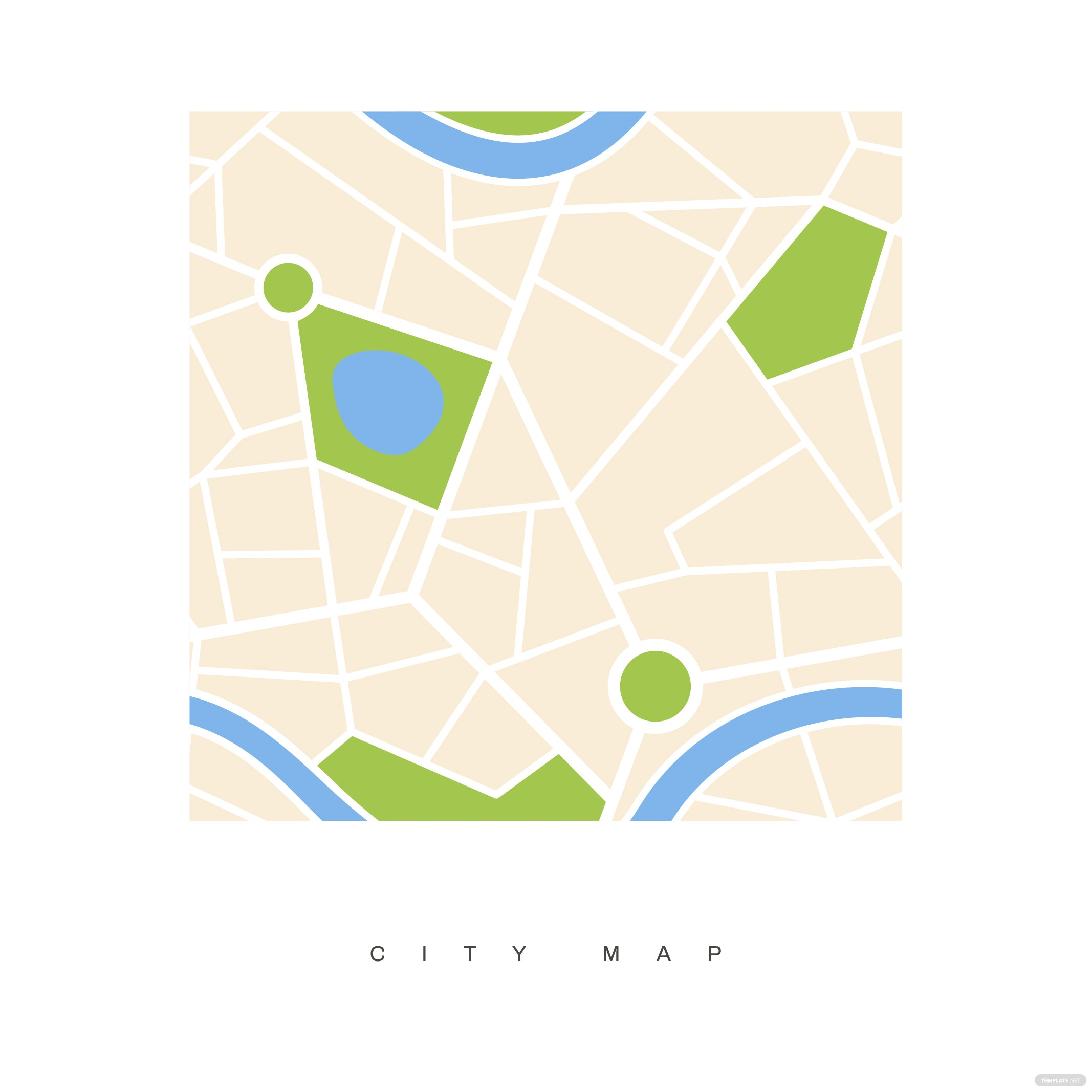 Free Free City Map Vector – EPS, Illustrator, JPG, PNG, SVG  Within Blank City Map Template