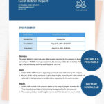 Free Free Event Debrief Report Template – Google Docs, Word  Within Debriefing Report Template