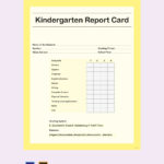 Free Free Kindergarten Report Card Template – Illustrator, PSD  Throughout Kindergarten Report Card Template