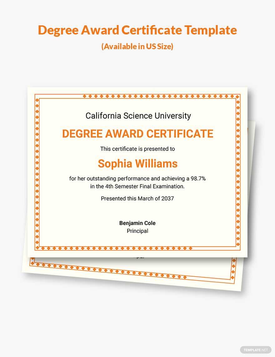 Free Free PHD Degree Certificate Template - Word  Template