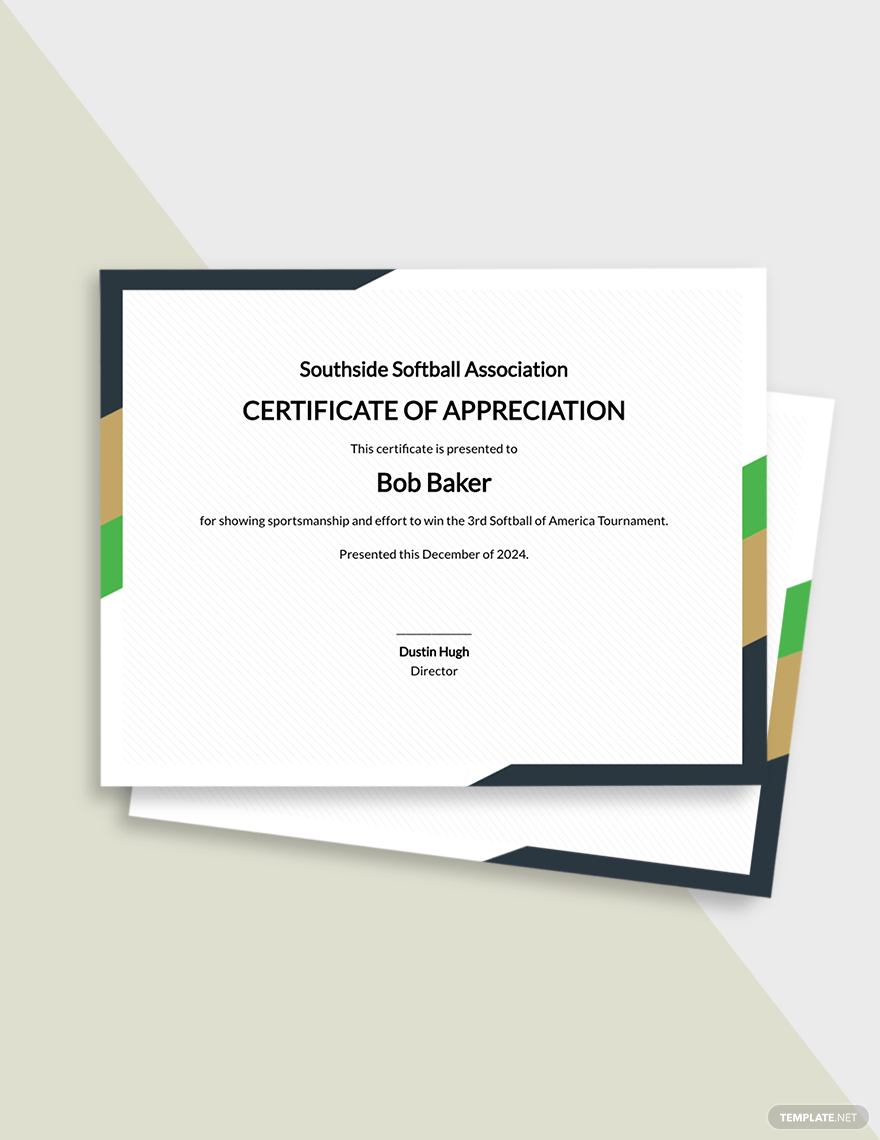 Free Free Softball Certificate Template – Google Docs, Word, Publisher For Softball Certificate Templates