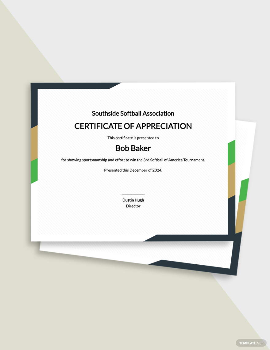 Free Free Softball Certificate Template - Google Docs, Word, Publisher Regarding Free Softball Certificate Templates