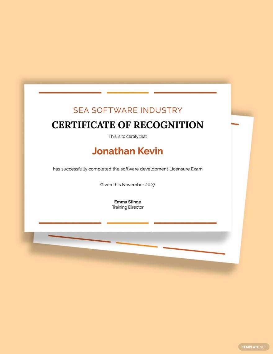 Free Free Software License Certificate Template - Word Template Free Free Software License Certificate Template - Word Template