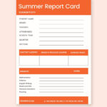 Free Free Summer Report Card Template – Illustrator, Word, Apple  Pertaining To Summer School Progress Report Template