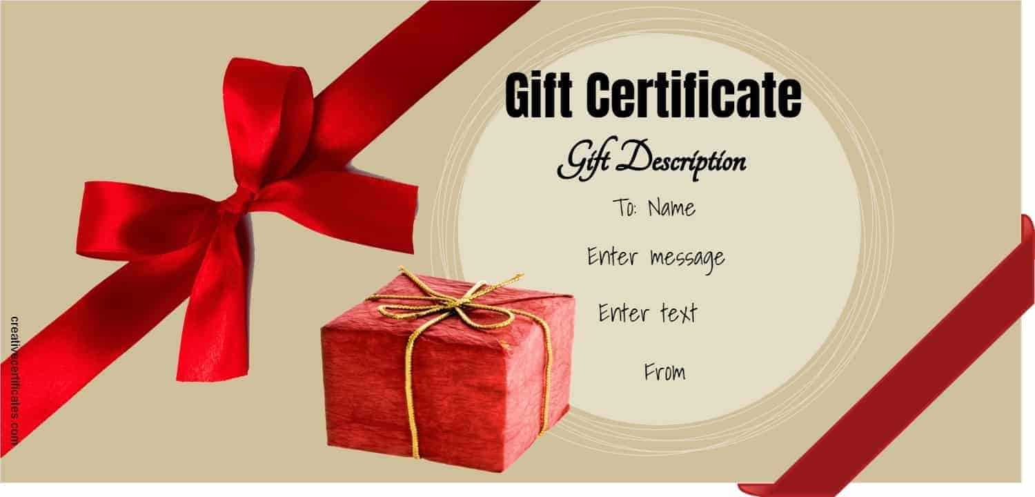 FREE Gift Certificate Template  Customize Online And Print Inside Graduation Gift Certificate Template Free