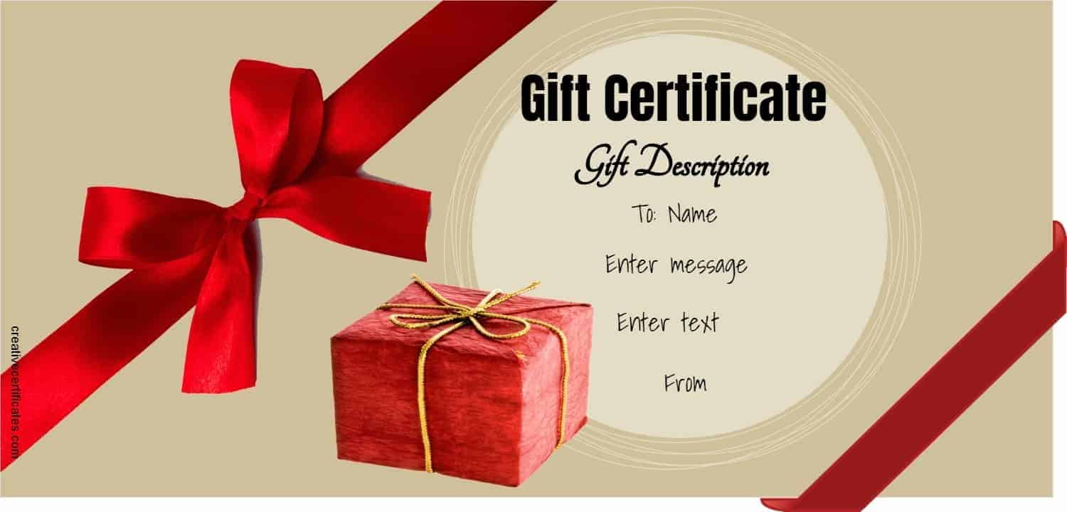 FREE Gift Certificate Template  Customize Online and Print Regarding Magazine Subscription Gift Certificate Template