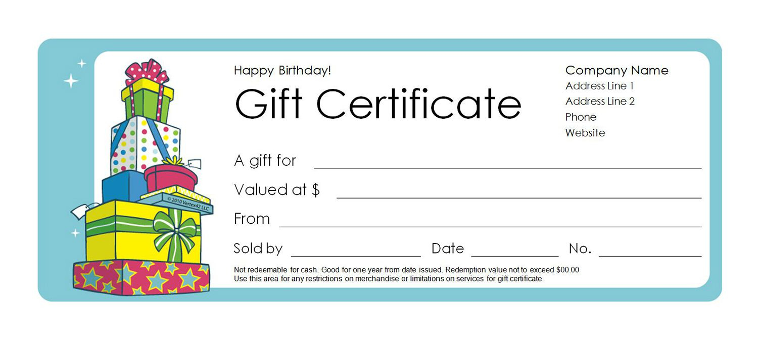 Free Gift Certificate Templates You Can Customize With Regard To Kids Gift Certificate Template