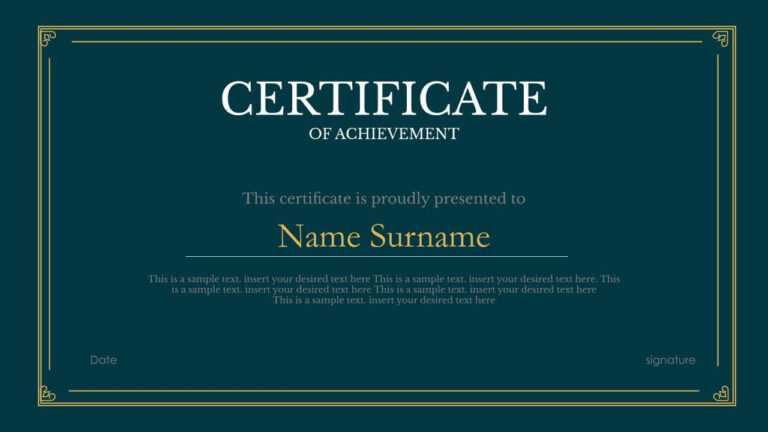 Free Google Slides Certificate Templates Worth Checking Out Regarding