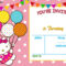 FREE Hello Kitty Invitation Templates  Download Hundreds FREE  Regarding Hello Kitty Birthday Banner Template Free