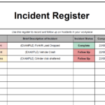 Free Incident Register Template For Queensland – Work Safety QLD In Incident Report Form Template Qld